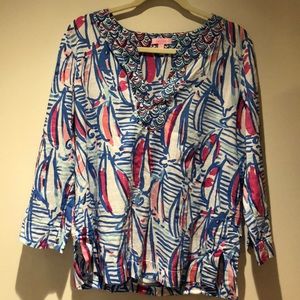 Lilly Pulitzer Red Right Return Tunic